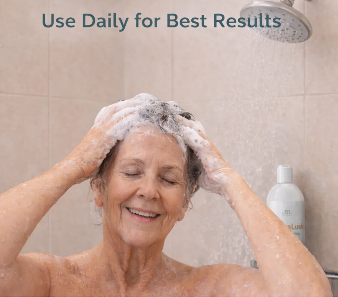 RejuvaLush in the shower