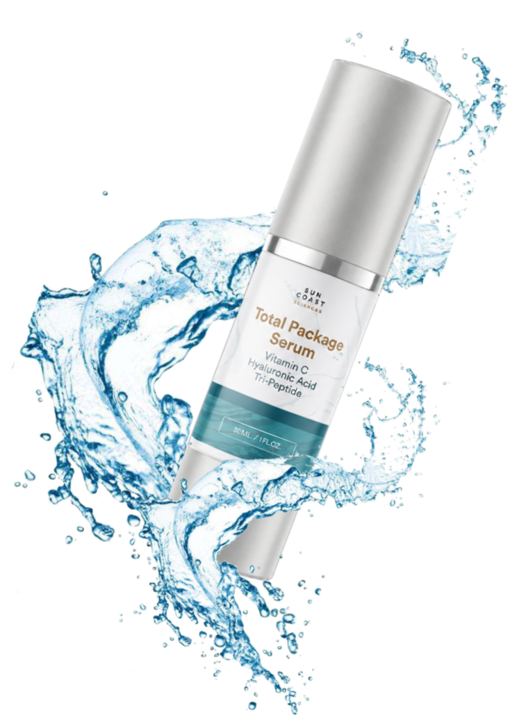 one bottle of total package serum