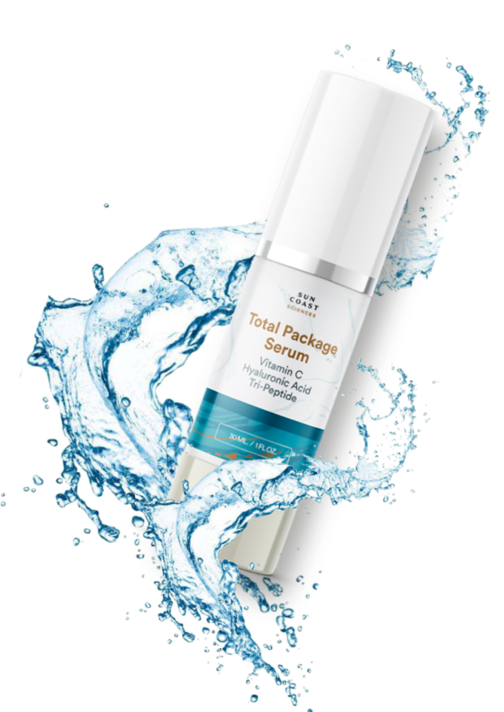 one bottle of total package serum