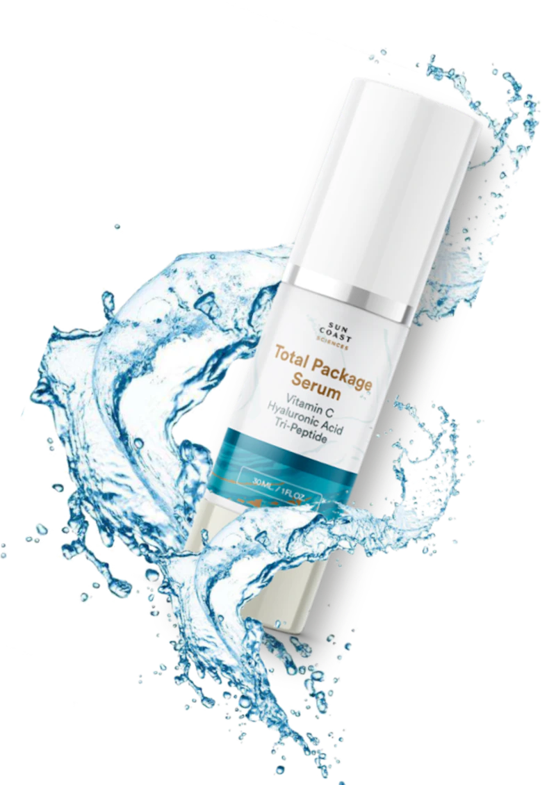 one bottle of total package serum
